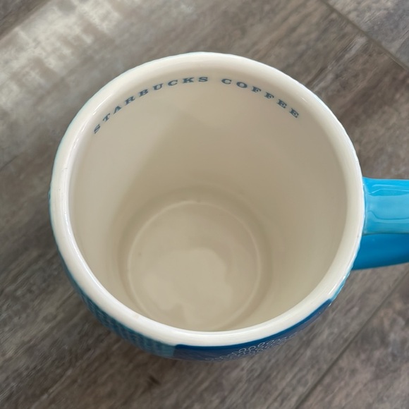Starbucks blue weave mug with circle cluster 2007 - Picture 6 of 7